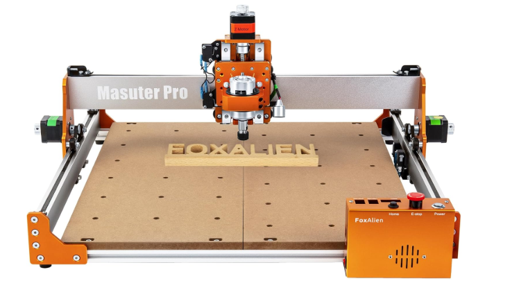 FoxAlien Masuter Pro CNC Router Machine, Upgraded 3-Axis Engraving All-Metal Milling Machine for Wood Acrylic MDF Nylon Carving Cutting