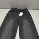 EMMIOL Women Baggy Jeans Mid-Low Waist Boyfriend Streetwear Vintage Jeans Wide Leg Denim Pants XS