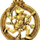 Mighty Hanuman Brass Wall Hanging, Use for Home Decor, Puja Room, Car Deshboard, Gift (5 Inch Height) (Hanuman Plaque)