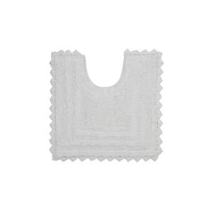 Better Trends Lilly Crochet Toilet Rugs u Shaped Washable,100% Cotton Contour Bath Rug & Crochet-Designed Bath mats for Bathroom, Soft Bathroom Toilet Rugs - White Contour Bath Mat