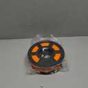 TECBEARS PETG Filament, Neatly Wound Luminous PLA 3D Printer Filament, Dimensional Accuracy +/- 0.02mm Fit Most FDM 3D Printers, 1KG Spool (2.2 lbs), (Green PLA, Orange)