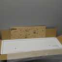 AMADA HOMEFURNISHING Floating Shelves Large, 24 x 7 Inch Wall Shelves for Bathroom, Bedroom, Kitchen, Shelves for Wall Decor Set of 2, White - AMFS06