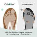 Orthofeet Women's Orthopedic Wander Hands-Free Leather Slip-On Dress Sneaker, 7.5