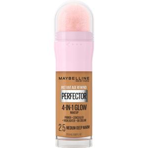 Maybelline New York Instant Age Rewind Instant Perfector 4-In-1 Glow Makeup, Medium/Deep Warm (0.68 Fl Oz (Pack of 1), 2.5 MEDIUM/DEEP WARM)