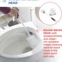 Clorox Under-Rim Toilet Bowl Brush with Corner Storage Caddy, 16 x 5 x 5.5 in
