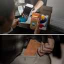 EYZUTAK Premium PU Leather Flip Folio Case for iPhone 15 Plus, Magnetic Closure Protective Case Kickstand Function Card Cash Slots Shockproof Durable Wallet Cover Soft TPU Inner Phone Case - Brown