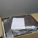 ikkle Mini Fridge Stand with Storage Shelves, 3-Tier Mini Fridge Cabinet Microwave Stand Baker Rack, Wood Utility Storage Shelf with Mini Fridge Storage Space for Dorm Kitchen (Brown)