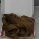 SEIKEA 28" Drawstring Ponytail Extensions Long Straight Fake Pony Tail Natural Soft Clip in Hair Extension Synthetic Heat Resistant Hairpiece - Light Brown with Blonde Highlights