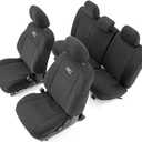 Rough Country Neoprene Seat Covers for Toyota Tacoma (2016-2023) - Waterproof, UV Resistant, Foam Padded, F/R Seat Cover Set
