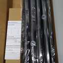 1 Diameter Curtain Rods Itself is 30 to144 inch 1 Pack Fit 30-142 inch, 66 to 120 inch Window with Heavy Duty Adjustable Rod Matte Black Splicing Metal Extra Long Curtain Rod for Windows