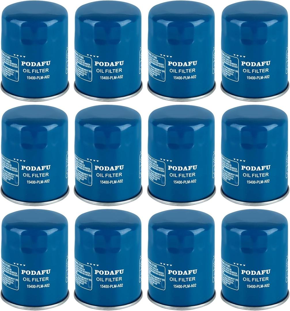 15400-PLM-A02 Oil Filter for Honda Acura TLX RDX Civic Pilot Replaces 15400PLMA02 15400-RTA-003 15400-RTA-002(12PCS)