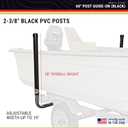 CE Smith - Trailer PVC Boxed Post Guide-On - Sturdy Boat Trailer Accessories & Replacement Parts