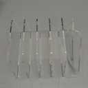 YUXUN Desk File Organizer,5-Section Vertical Clear Acrylic Desk Organizer File Holder Mail Sorter Office Organization for Office Home &ClassroomB5