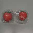 2PCS Squeezable Strawberry Toy, Squeezable Toy Fruit Ball, Realistic Slow Rise Pressure Relief Toy, Soft Squishy Party Favor for Adults