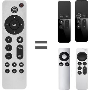 Replacement Remote Control fit for Apple 4K TV/Gen 1 2 3 4/ HD A2843 A2737 A2169 A1842 A1625 A1427 A1469 A1378 A1218 (No Voice Command)