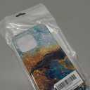 for iPhone 14 Pro Max Case for Women Girl Men, AKORAVO Full Protective Shockproof Slim Soft TPU Clear Phone Cover Cases for iPhone 14 ProMax 6.7,Glitter Sparkle Shiny Pearl Luster Blue Gold Marble