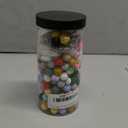 Skalamio 246Pcs Silicone Beads, 15mm Beads for Keychain Making, Multiple Styles Silicone Beads Bulk, Floral Printed Rubber Beads for Keychains Necklace Bracelet Lanyard Making