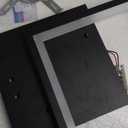 Modern Black Led Ceiling Light 3-Square Design 3000K-6500K Dimmable LED Ceiling Light with Remote 33W Acrylic Ceiling Lighting Fixture for Bedroom Kitchen Dining Room Office Lamps