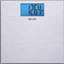 Taylor Digital Scales for Body Weight, Highly Accurate 400 LB Capacity, Unique Blue LCD, Auto on and Off Scale, 11.8 x 11.8Inches, Stainless Steel
