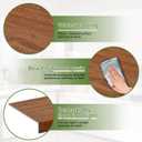 6-Pack PVC Composite Board Wire Rack Covers for Pantry - Imitation Wood-Look 24x16 Inch, Closet, Bathroom, Waterproof Scratch Resistant Easy Install, Wood Shelf Covers for Wire Shelving Brown