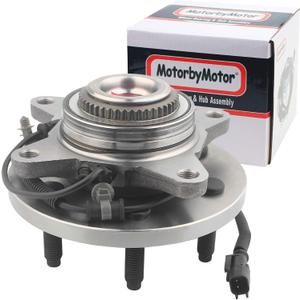 MotorbyMotor 515142 Front Wheel Bearings and Hub Assembly fits for Ford F-150, Expedition, Lincoln Navigator 2011-2014 Wheel Hub Assembly 4WD with 6 Lugs, ABS