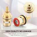 Faucet Cartridge Replacement for Kohler 1000187 1000188, Ceramic Valve Faucet Replacement Parts use in Deck Faucets with 3/4 inch Valves (Cold+Hot Cartridge)