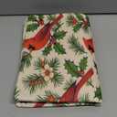 Red Birds Placemats Set of 4, Xmas Pine Tree Forest 12 X 18 Inch Washable Table Mats Seasonal Heat Resistant Kitchen Dining Party Decoration Place Mats