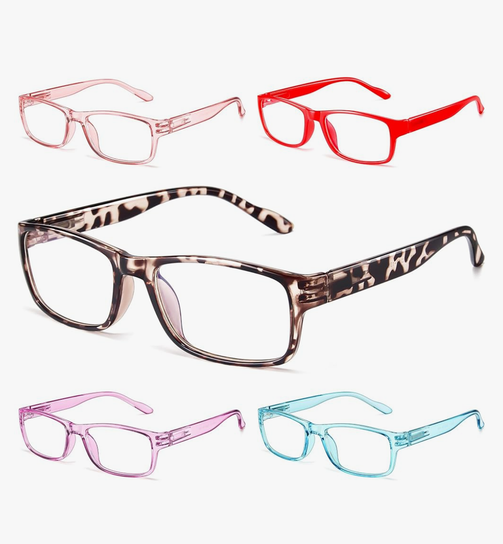 Gaoye Professional Reading Glasses for All Day - Computer Readers with Blue Light Protection - Value Pack