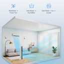EXNOS Evaporative Air Swamp Cooler - 38inch Cooling Fans that Blow Cold Air for Bedroom, Portable Tower Fan with 3L Water Tank, Ice Packs, Remote Control, 3 Speeds