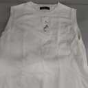 Lillusory Women's Regular-Fit Cap Sleeve Pullover, XL, White