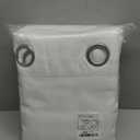 NICETOWN 100% Blackout Window Curtain Panels, Cold and Full Light Blocking Drapes with Black Liner for Nursery, 84 inches Drop Thermal Insulated Draperies (White, 2 Pieces, 52 Wide Each Panel)