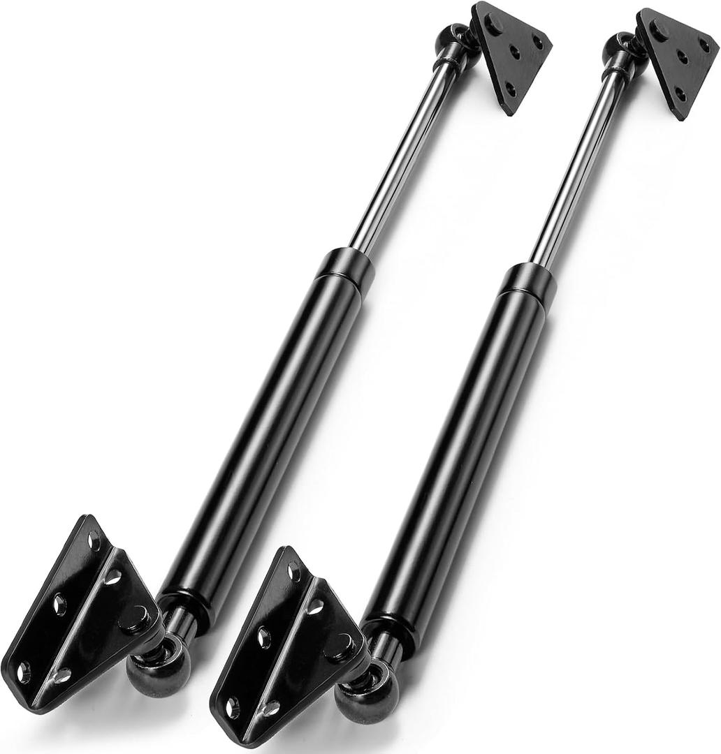 ARANA Gas Struts 15 inch 40 lbs with Brackets(Non-Detachable), Gas Shocks Lift Lid 15", Hydraulic Lift Gas Springs Fits Cabinets Door Storage Box Lid Toolbox Custom Window(Fit 32-44 lbs Lid), 2 Pcs
