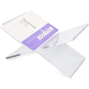 Large Clear Acrylic Book Stands for Display, Amlits, Best Reading Bookstand Display Open Holder for Cook Books Magazines, Newspaper, Textbooks (Clear)