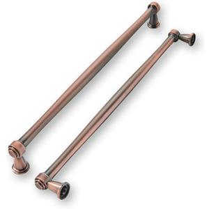 khtumeware 6 Pack 10 Inch(256mm) Brushed Antique Copper Cabinet Pulls Soild Vintage Kitchen Cabinet Handles Kitchen Cabinet Hardware for Cupboard Drawer Handles Dresser Pulls