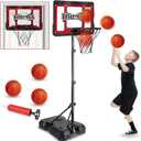 Kids Indoor Basketball Hoop with Stand | Adjustable Height Basketball Goal for Toddlers & Kids | Perfect Sports Gift for Boys Ages 3-8