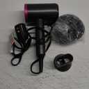 Ionic Hair Dryer with Diffuser, Powerful 1800W Blow Dryer for Women & Men, Fast-Drying Hair Dryer with Nozzle for Home, Salon, Travel (Dark Gray)