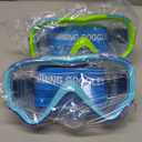 Swim Goggles Kids 6-14, Diving Mask No Tangle StrapWater Goggles Nose Cover for JR / Youth