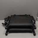 ALPHA CAMP Stadium Seat Chair for Bleachers with Back & Arm Rest (Black Red-2pcs)