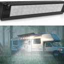 SKTYANTS 13" Exterior LED Flood Lighting Fixture, led rv Light Exterior Lights, 6000K Super Bright, 12V/24V DC, High Lumen Output Low Current Draw, IP 67 Waterproof for RV Boat