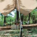 Tree Stake Kit, Heavy Duty Garden Stakes Kit Including 6 Pieces 11.8 Inches Steel Tree Stakes, 6 Pieces 15.8 Inches Tree Straps and 6 Rolls 13.1 Feet Ropes (6sets-Trees-Stake)