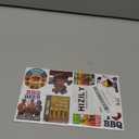 50 Pcs BBQ Stickers Cartoon Barbecue Sticker Cute Food Waterproof Decals Water Bottles Recipe Book Laptop Scrapbooking Skateboard Phone Case Fridge Kitchen Decor Gifts for Adults Women