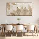Minimalist & Modern Art for Bedroom Decor Framed Abstract Artwork for Walls Neutral & Contemporary Beige Wall art - Artwork for Living Room and Boho Style Large Abstract Wall Art 24×48IN