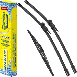 GSPSCN 3 Wipers Replacement For Audi Q7 2015 2014 2013 2012 2011 2010 2009 2008 2007Original Equipment Windshield Wiper Blades Set 26"+26"+13"(Set of 3)