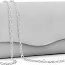 TINDTOP Clutch Purses for Women, Formal Evening Bags Suede Shoulder Envelope Party Handbags Wedding Cocktail Prom Clutches