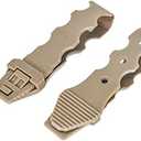 2 x 4 Packs Tactical MOLLE Malice Clips Short Coyote 5.9in