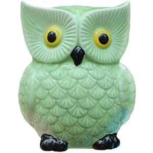 ZCHING Cute Owl Ceramic Piggy Bank Personalized Money Saving Bank for Kids Girls Nursery Gift Decor