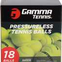 GAMMA Sports Pressureless Tennis Balls Box - Ideal for Practice, Teaching, and Training with High-Visbility Felt - Indoor and Outdoor Court Play - 48 and 75 Pack Sizes