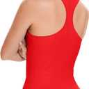MathCat Workout Tank Tops for Women Sleeveless Gym Tops Seamless Racerback Athletic Yoga Shirts (XS-L) (Red, S)