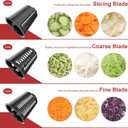 Slicer Shredder Attachment for Kitchen Aid Stand Mixer, Cheese Grater, Vegetable Shredder, Large Salad Machine with Vegetable Slicer, Salad Maker with 3 Blades, Dishwasher Safe