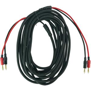 Rockville BN30 14 AWG 100% OFC Copper Banana to Banana Cable, 30ft, Braided Design, Low Signal Loss, for Home Audio and Pro Sound Systems
